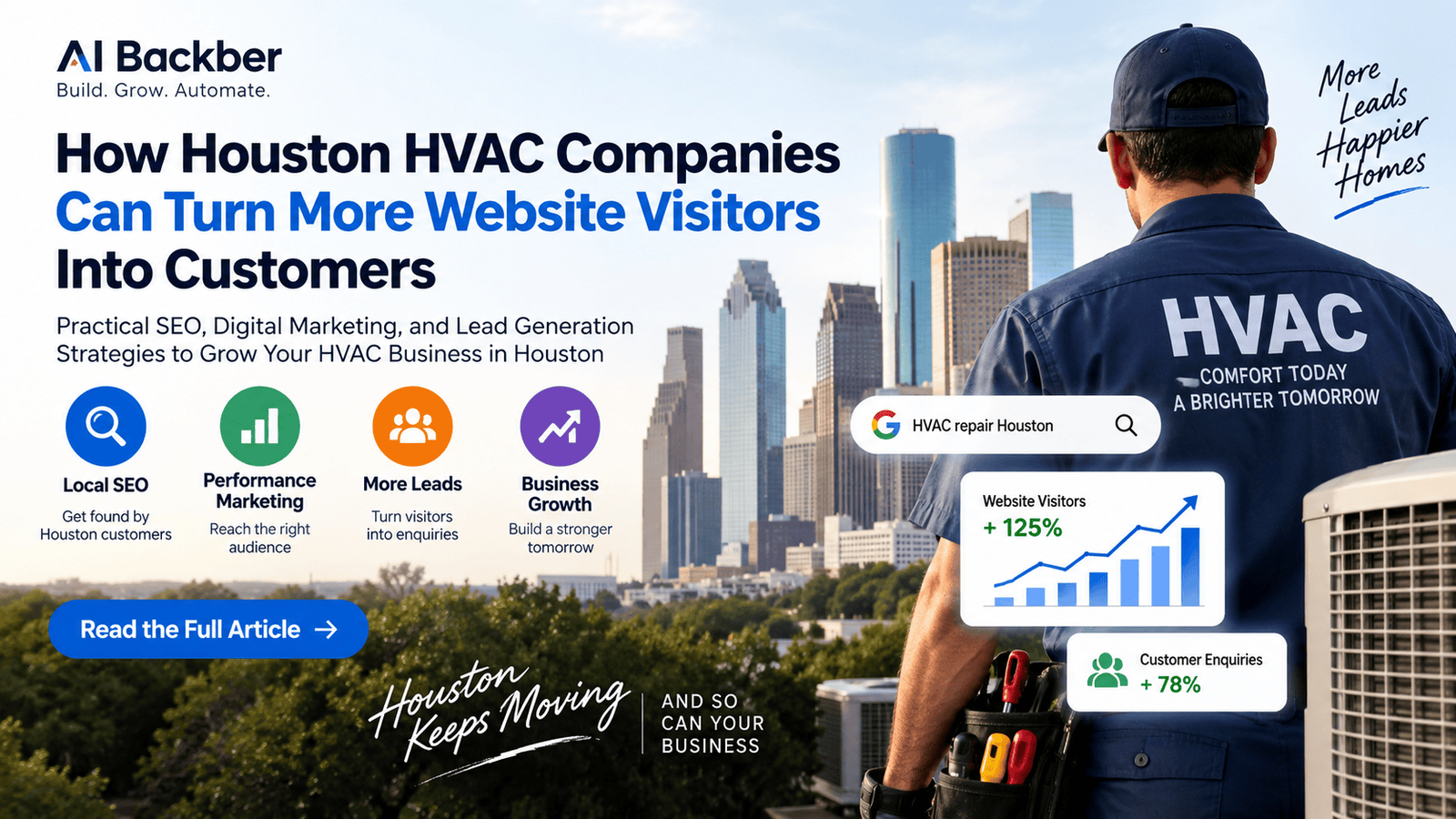 How Houston HVAC Companies Can Turn More Website Visitors Into Customers